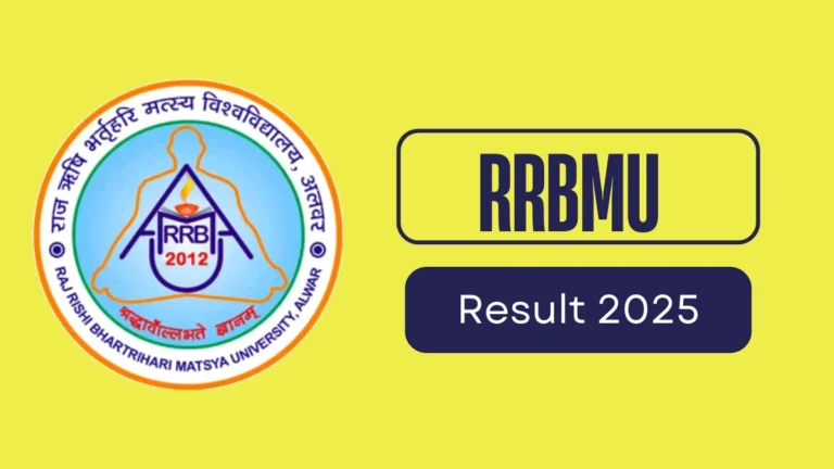 Matsya University Result 2025 Out at univindia.org Direct Link to Download UG and PG Course Result