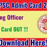 MPPSC Mining Officer Admit Card 2025 OUT Download Hall Ticket at mppsc.mp.gov.in